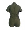 LW Pocket Design Drawstring Romper
