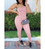 LW BASICS One Shoulder Skinny Jumpsuit