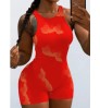 LW Tie Dye Rib Knit Cami Romper