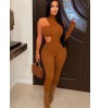 LW Cut Out Asymmetrical Skinny Jumpsuit