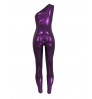 LW SXY One Shoulder Shiny Skinny Jumpsuit