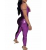 LW SXY One Shoulder Shiny Skinny Jumpsuit