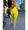 LW BASICS Cross Strap Backless Rib-Knit Jumpsuit