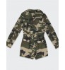 LW COTTON Camo Print Pocket Design Cargo Romper