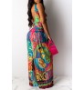 LW Mixed Print Pleated Cami Jumpsuit