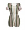LW Striped Drawstring Romper