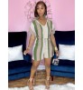 LW Striped Drawstring Romper