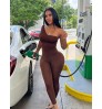 LW BASICS One Shoulder Skinny Jumpsuit