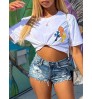 LW Cross Print Regular Fit T-shirt