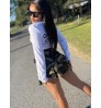 LW COTTON Camo Print Pleated Skirt