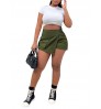 LW BASICS Button Pocket Design Wrap Skirt