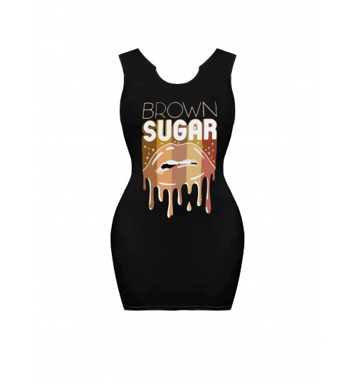 LW Plus Size Letter Print Bodycon Dress