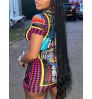 LW Mixed Letter Print Bodycon Dress