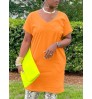 LW BASICS V Neck Pocket Design Dress
