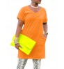 LW BASICS V Neck Pocket Design Dress