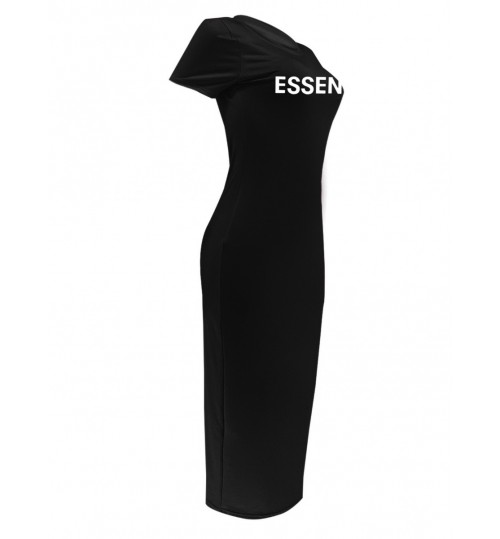 LW Plus Size Essentials Letter Print Bodycon Dress