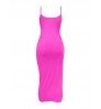 LW SXY Plus Size Drawstring Thigh Slit Cami Dress