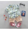 children's suit Boy's Clothing Sets Children's short-sleeved pants suit Cartoon breathable thin section Variety T-shirt set