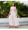 Summer Family matching Clothes Mommy And Me Dresses Print beach vacation loose Dress Casual Parent-Child Outfit