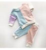 High quality family matching clothes custom color block mommy and me sets family outfits matching mother and daughter