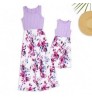 Custom Spring Family Matching Outfits Autumn Summer Patchwork Floral Long Dress For Mommy And Me Clothes Mother And Daughter Clothes