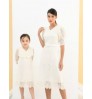 Mother And Daughter Matching Professional custom mother and daughter matching outfits lace family matching clothes
