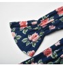 Wholesale Father Mommy and Me Outfits Tops Mother Daughter Matching Flower Print Tee Family Matching Clothes