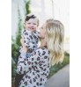 2021 Wholesale Family Matching Mommy and Me Outfits Pullover Sweatshirt Kitted Sweater Mother Daughter Women Leopard 100% Cotton