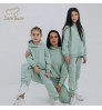 Jambear organic cotton Matching family outfits Eco-friendly toddler two piece set baby hoodie set Knitted baby clothes