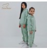 Jambear organic cotton Matching family outfits Eco-friendly toddler two piece set baby hoodie set Knitted baby clothes