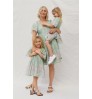 2022 Wholesale Summer Cute Girls Embroidered Floral One Piece Mother and Daughter Family Matching Mommy and Me Kids Outfits