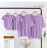 Custom Logo Women's Summer T Shirt Mommy And Me Clothing Matching Outfits For Family Clothes