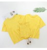 Custom Logo Women's Summer T Shirt Mommy And Me Clothing Matching Outfits For Family Clothes