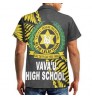 4-piece Sets Custom Casual Women Dress Matching Men Shirt Kids Shirt Tonga Vava u High School Polynesian family matching outfits