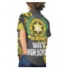 4-piece Sets Custom Casual Women Dress Matching Men Shirt Kids Shirt Tonga Vava u High School Polynesian family matching outfits