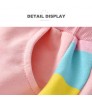 Girls Clothing Back To School 10Yrs Girls 2 Pieces Sets Daily Wear Child Clothing For Autumn Striped Colorful Rainbow