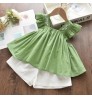 New Style Brand Kids Girls Clothing Sets Summer Baby Girls Clothes short Sleeve T-Shirt Pant Dress 2Pcs Children Clothes Suits