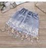 unicorn Girls Clothing Sets 2021 Summer Baby girl casual suit Kids Clothes Sequins Lace T-shirt+Denim skirt Children Suit 2-7yrs