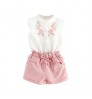 2019 new design summer flare sleeve back to school china wholesale boutique floral little baby girls bangladesh kids clothing