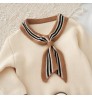 New Spring Fall Girl's Dress Sweater Suit For Little Girl Kids Clothing Children's knitwear Top Skirt Two piece sweater dress