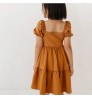 Casual Girl's Dress Summer Boutique Clothing Cute Solid Spandex Cotton Print Kids Girls Clothes 2-10 Years Twirl Girls' Dresses