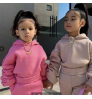 Unisex Children Custom Thick Kids Fall Girl Clothing Autumn Stacked long Sleeves Girl Boutique Clothing Sets Hoodie