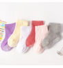 Customized Logo Breathable Comfortable Toddler Infant Newborn Kids Non Slip Crew Griporganic Baby Socks
