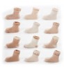 Factory custom wholesale custom GOTS certificated 100% organic cotton baby socks