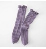 2022 spring girls' Princess socks combed cotton Spanish medium tube socks one size straight tube baby lace pile socks