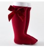 New Arrival Children Spanish Style Cotton Long Socks Girls Velvet Big Bow Princess Knee High Kids Socks