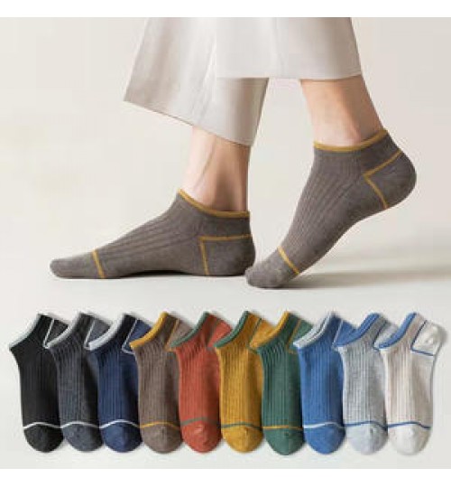 Men socks sweat-absorbing breathable boat socks sports shallow socks ins
