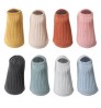 New summer double needle solid color baby non-slip socks children breathable floor socks