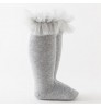 toddler High quality lovely cotton stocking knee high girl custom mesh children solid color baby socks