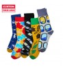 Custom Personalized Logo Made Printed Compression Knit Cotton Polyester Crew Embroidery Jacquard Dye Sublimated Men Sports Sock